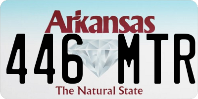 AR license plate 446MTR