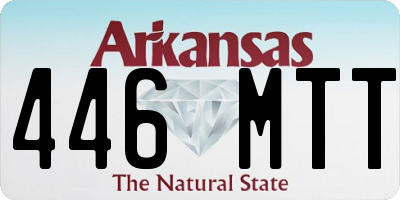AR license plate 446MTT