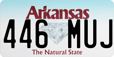 AR license plate 446MUJ