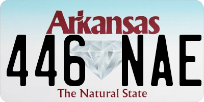 AR license plate 446NAE