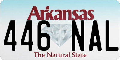 AR license plate 446NAL