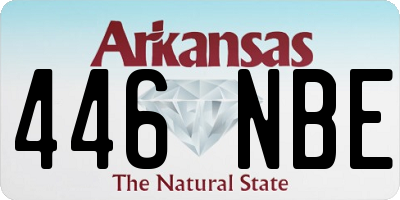 AR license plate 446NBE