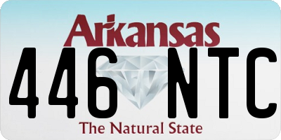 AR license plate 446NTC