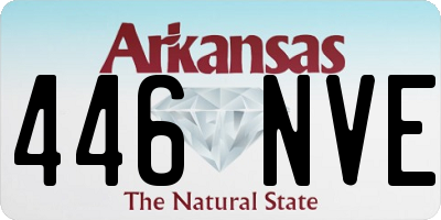AR license plate 446NVE
