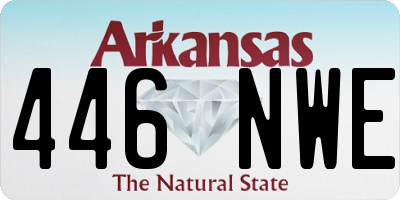 AR license plate 446NWE