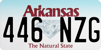 AR license plate 446NZG