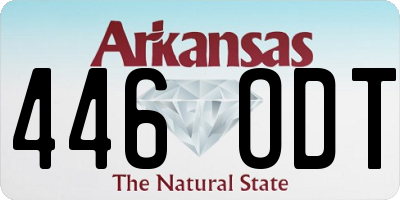 AR license plate 446ODT