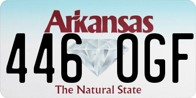 AR license plate 446OGF