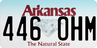 AR license plate 446OHM