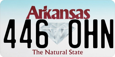 AR license plate 446OHN