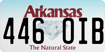 AR license plate 446OIB