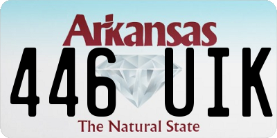 AR license plate 446UIK
