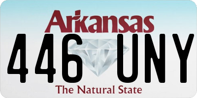 AR license plate 446UNY