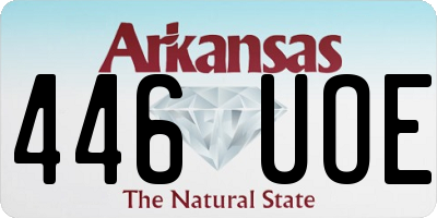 AR license plate 446UOE