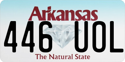 AR license plate 446UOL