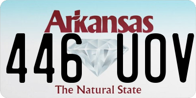 AR license plate 446UOV