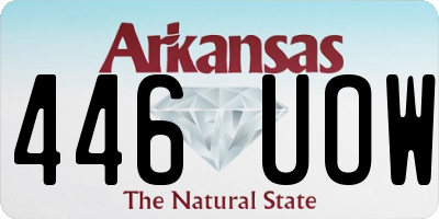 AR license plate 446UOW