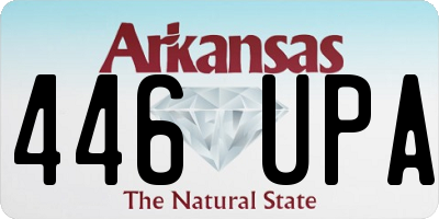 AR license plate 446UPA