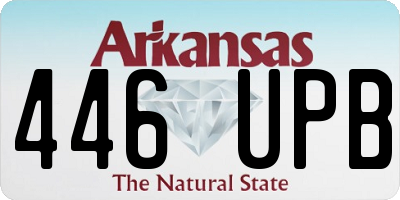AR license plate 446UPB
