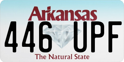 AR license plate 446UPF