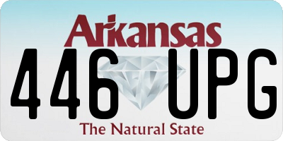 AR license plate 446UPG