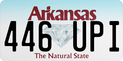 AR license plate 446UPI