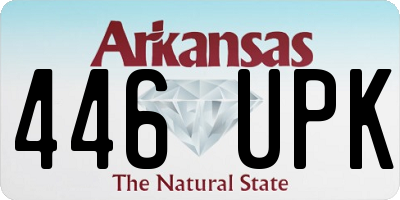 AR license plate 446UPK