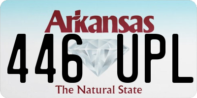 AR license plate 446UPL
