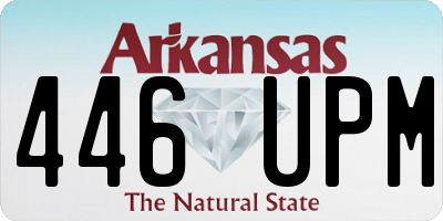 AR license plate 446UPM
