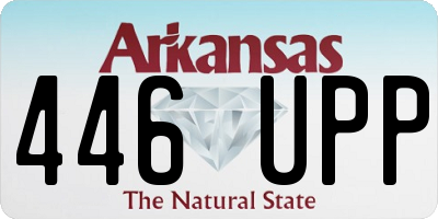 AR license plate 446UPP