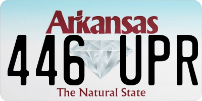 AR license plate 446UPR