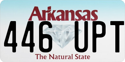 AR license plate 446UPT