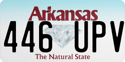 AR license plate 446UPV