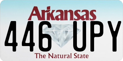AR license plate 446UPY