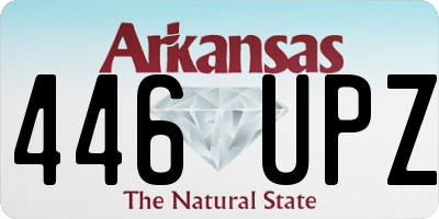 AR license plate 446UPZ