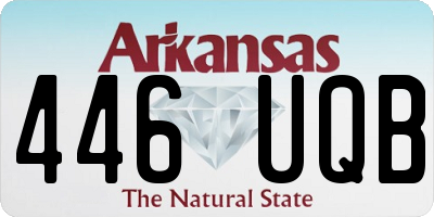 AR license plate 446UQB