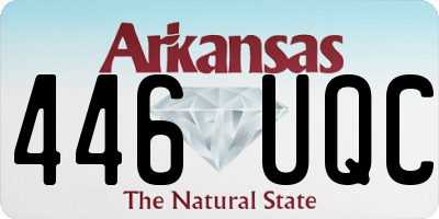 AR license plate 446UQC