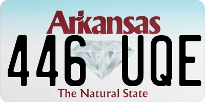 AR license plate 446UQE