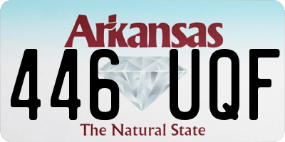 AR license plate 446UQF