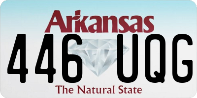 AR license plate 446UQG