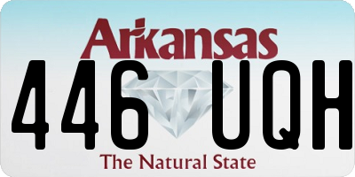 AR license plate 446UQH