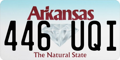 AR license plate 446UQI
