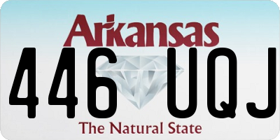 AR license plate 446UQJ