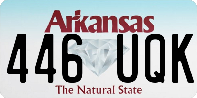 AR license plate 446UQK