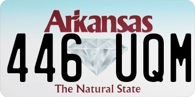AR license plate 446UQM