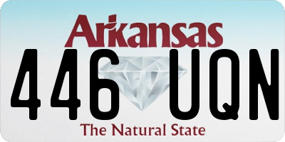 AR license plate 446UQN