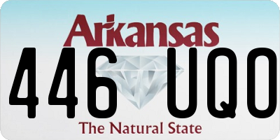 AR license plate 446UQO