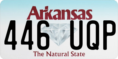 AR license plate 446UQP