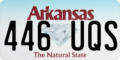 AR license plate 446UQS