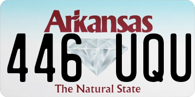AR license plate 446UQU